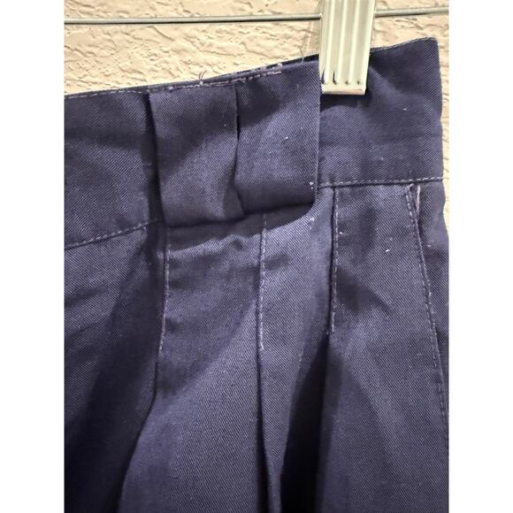 Vintage 80s 90s Christy Girl NY Dark Blue Pleated Pants Size 30 USA Made - Picture 8 of 8